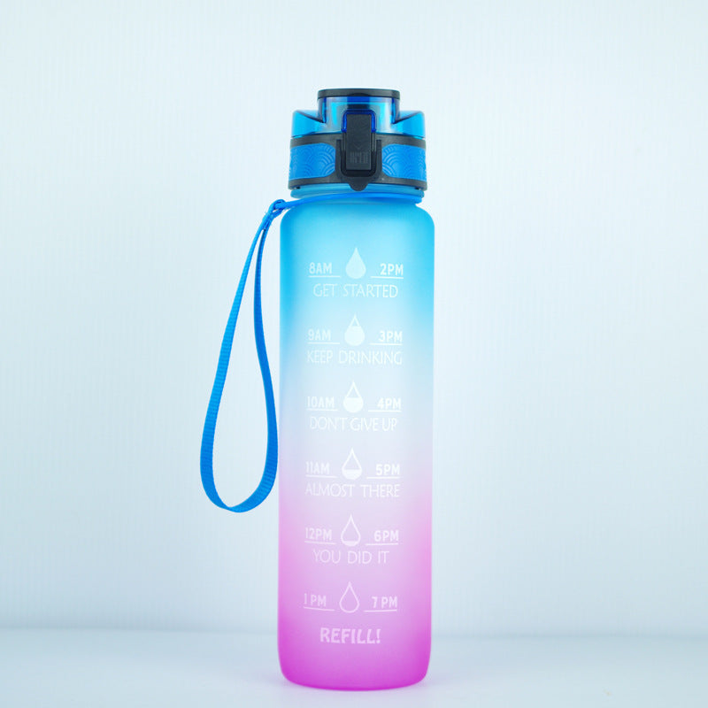 Transparent Flask Water Bottle 1000ml Bottled Kawaii Bottle Bpa Free Infuser Plastic Milk Sports Clear Water Bottle Kawaii Cup Tenko Store