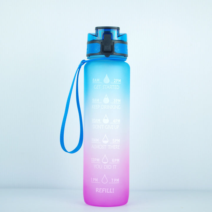 Transparent Flask Water Bottle 1000ml Bottled Kawaii Bottle Bpa Free Infuser Plastic Milk Sports Clear Water Bottle Kawaii Cup Tenko Store