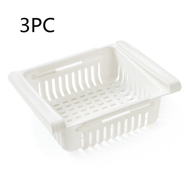 Refrigerator Storage Basket Stretchable Multifunction Kitchen Refrigerator Storage Box Tenko Store