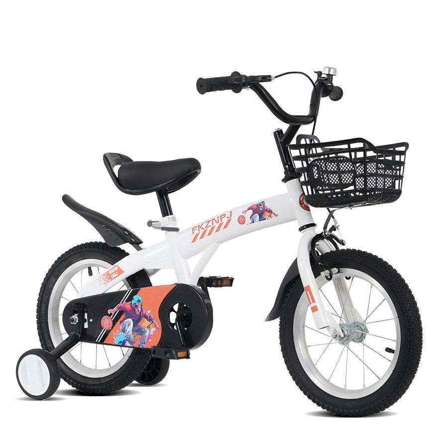 18 inch sporty kids bike with training wheels and stand Adjustable saddle Suitable for boys and girls aged 5-10 years tall Height 45-57 inches Available in a variety of colors - Tenko Co., Ltd.