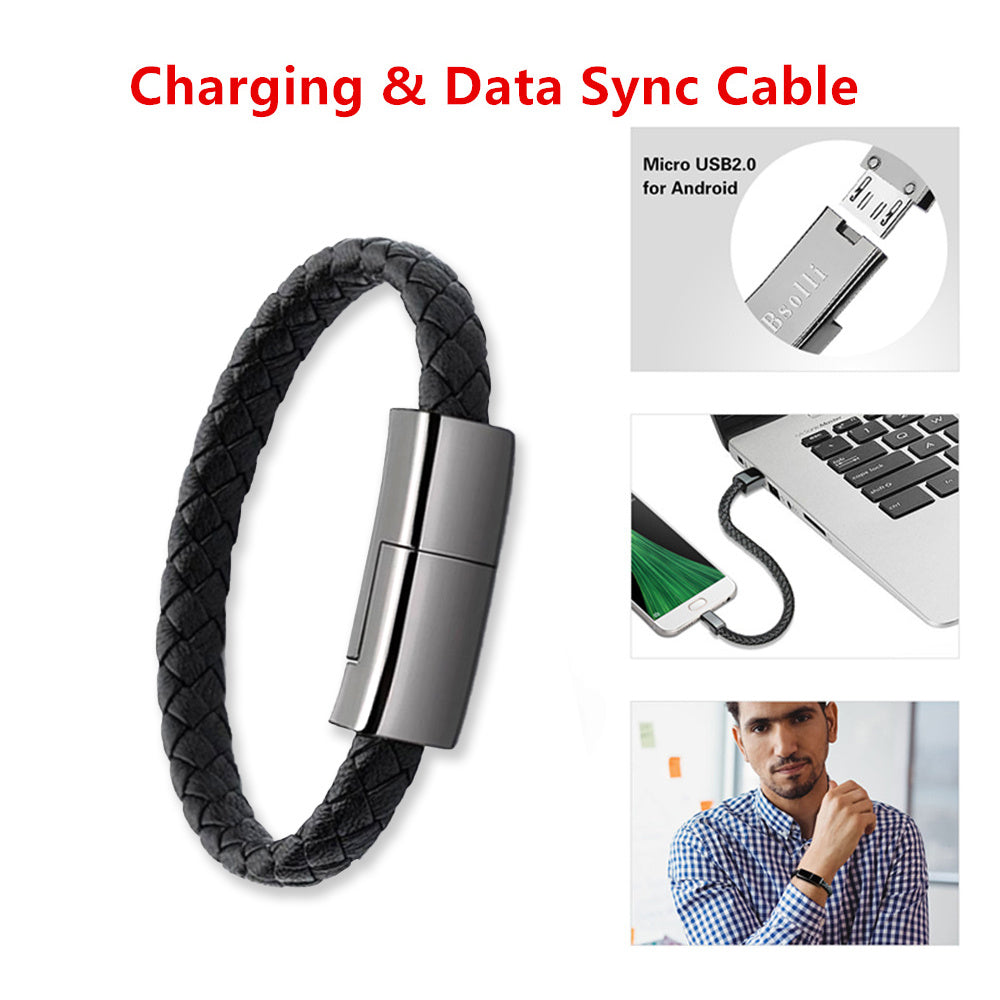 New Bracelet Charger USB Charging Cable Data Charging Cord For IPhone14 13 Max USB C Cable For Phone Micro Cable Tenko Store