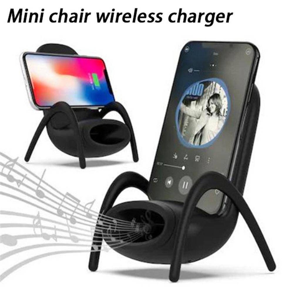 Portable Mini Chair Wireless Charger Desk Mobile Phone Holder Wireless Charger 10W Fast Charge Special Gift Tenko Store