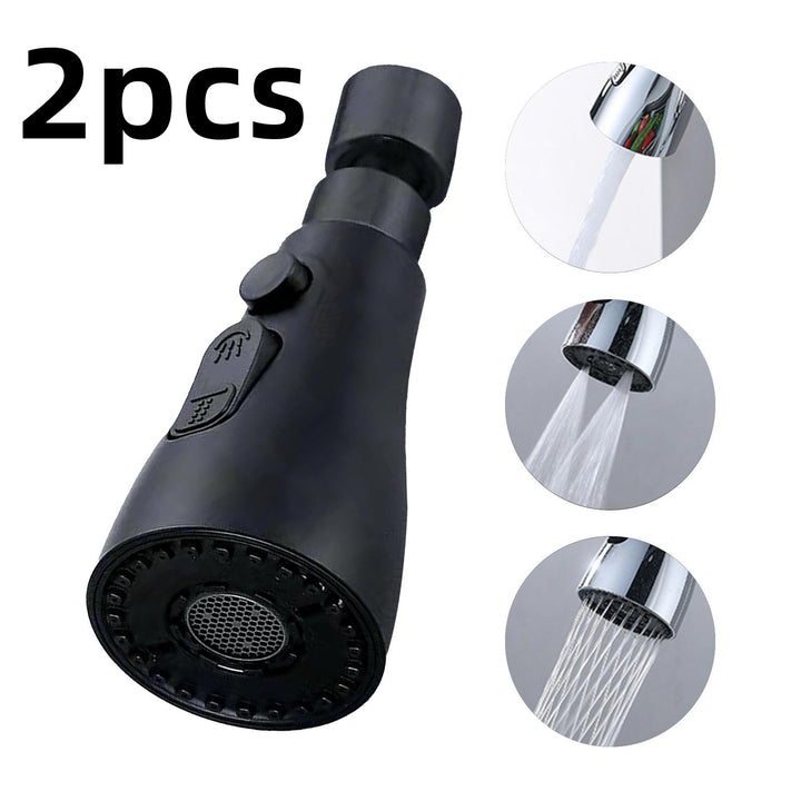 Universal Pressurized Faucet Sprayer Anti-splash 360 Degree Rotating Water Tap Three Stall Water Saving Faucet Nozzle Adapter Tenko Store