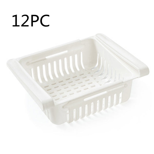 Refrigerator Storage Basket Stretchable Multifunction Kitchen Refrigerator Storage Box Tenko Store