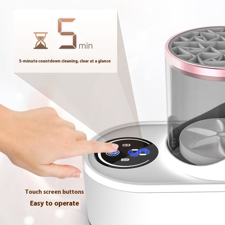 Electric Makeup Brush Cleaner Rechargeable Makeup Brushes Cleaning Tool Automatic Makeup Brush Cleaning Stand Device - Tenko Co., Ltd.