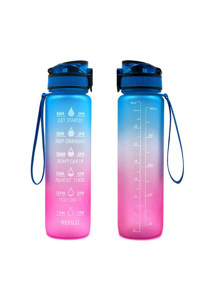 Transparent Flask Water Bottle 1000ml Bottled Kawaii Bottle Bpa Free Infuser Plastic Milk Sports Clear Water Bottle Kawaii Cup Tenko Store