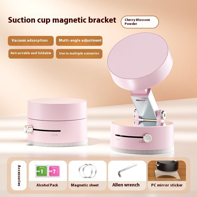 Foldable Magnetic Vacuum Car Phone Holder Foldable Suction Cup With Suction Cup Hands - Free Navigation For Smart Phone - Tenko Co., Ltd.