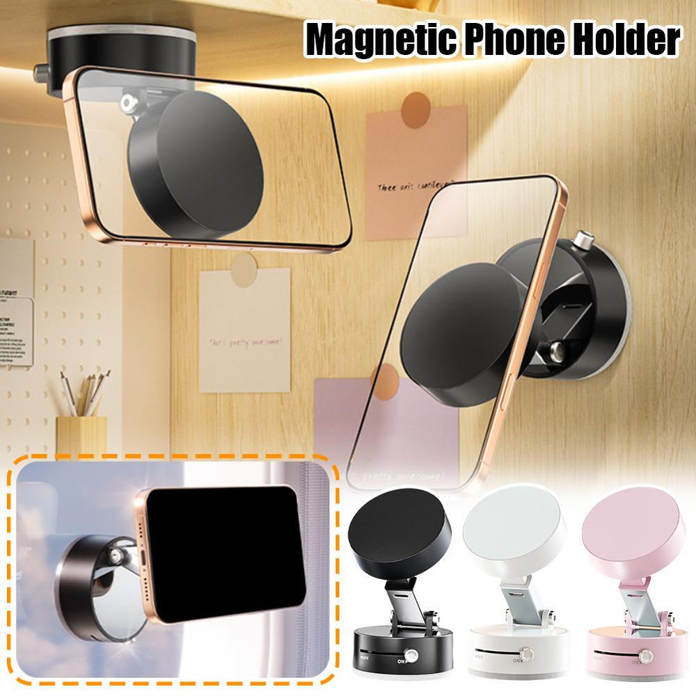 Foldable Magnetic Vacuum Car Phone Holder Foldable Suction Cup With Suction Cup Hands - Free Navigation For Smart Phone - Tenko Co., Ltd.