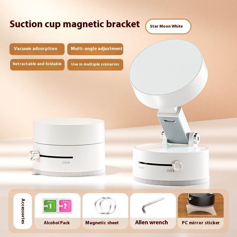 Foldable Magnetic Vacuum Car Phone Holder Foldable Suction Cup With Suction Cup Hands - Free Navigation For Smart Phone - Tenko Co., Ltd.