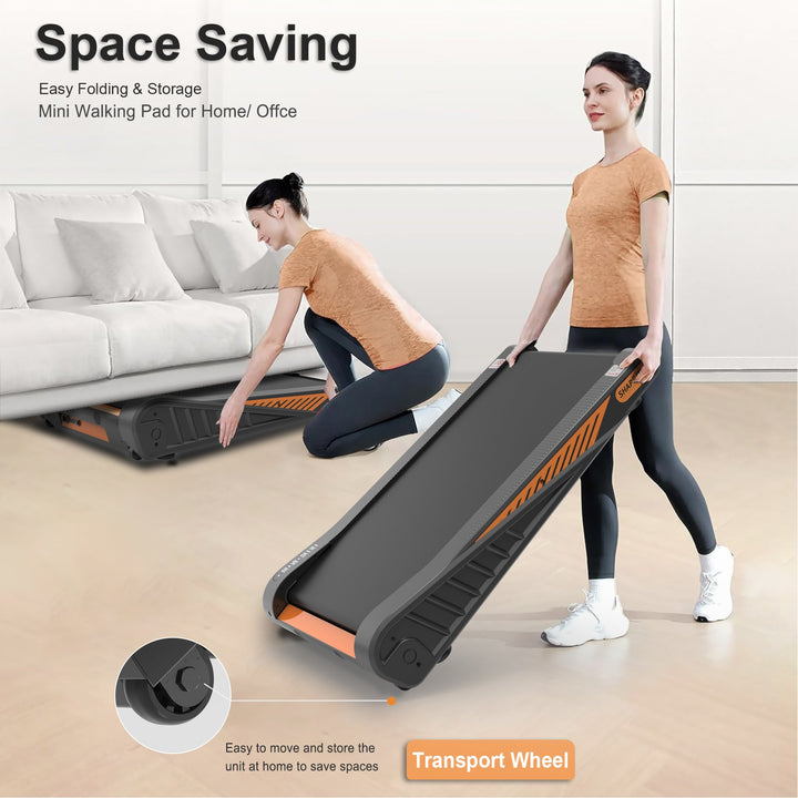 Home Exercise Walking Pad Under Desk Treadmill 8% Incline for Small Space - Tenko Co., Ltd.