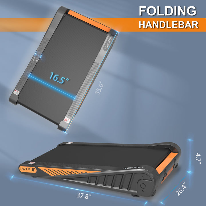 Home Exercise Walking Pad Under Desk Treadmill 8% Incline for Small Space - Tenko Co., Ltd.