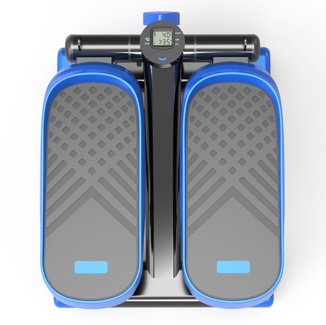 Home Office Exercise 330LBS Capacity Mini Stepper with Resistance Bands and LCD Monitor - Tenko Co., Ltd.