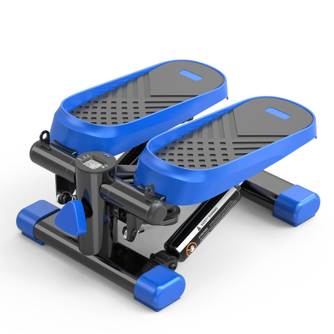 Home Office Exercise 330LBS Capacity Mini Stepper with Resistance Bands and LCD Monitor - Tenko Co., Ltd.