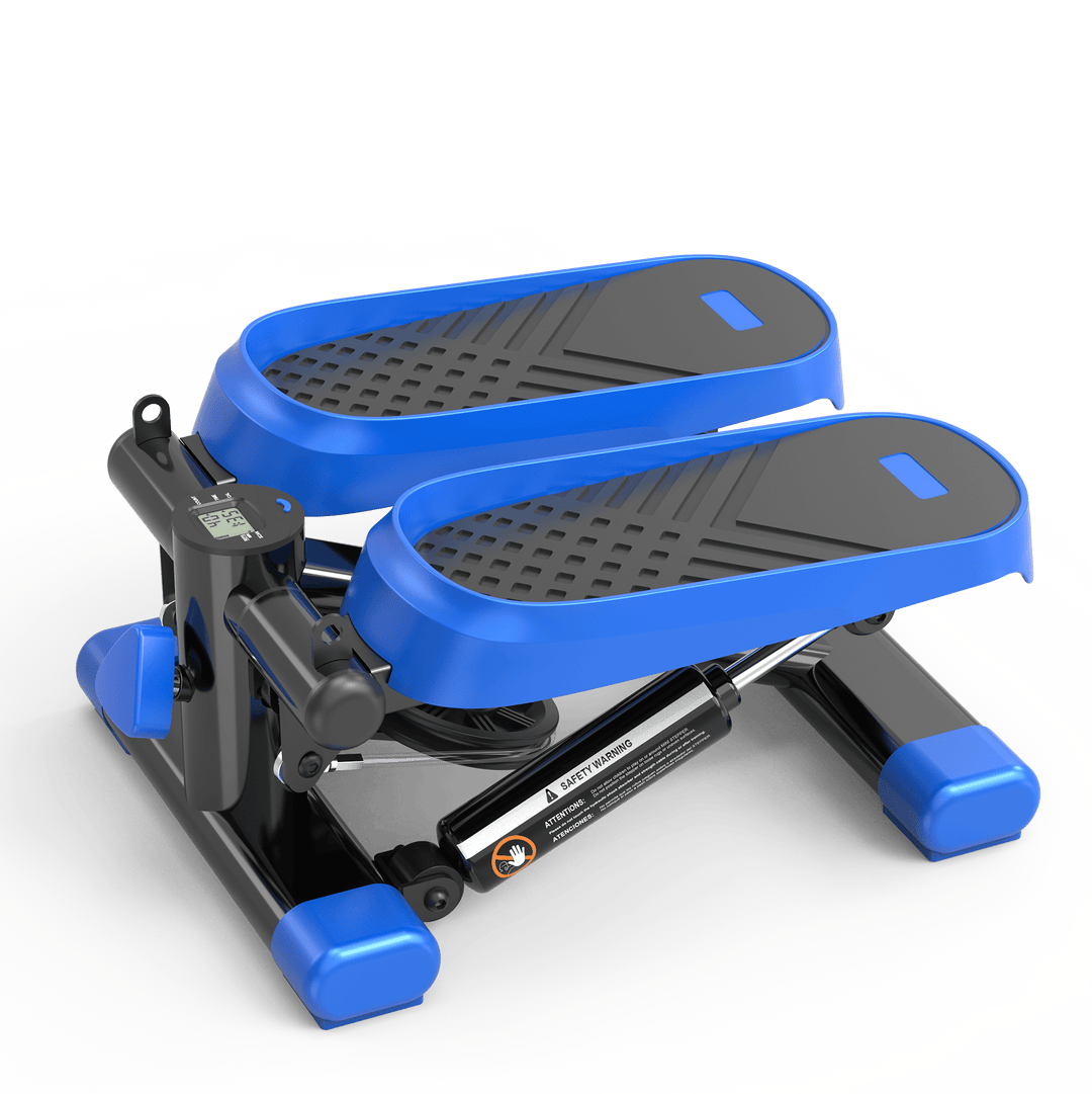 Home Office Exercise 330LBS Capacity Mini Stepper with Resistance Bands and LCD Monitor - Tenko Co., Ltd.