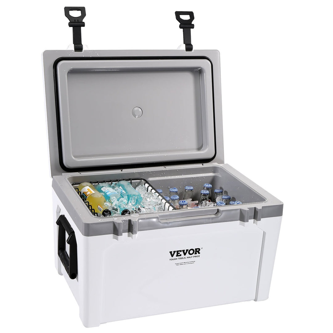 Insulated Portable Cooler, 52 qt, Holds 50 Cans, Ice Retention Hard Cooler with Heavy Duty Handle, Ice Chest Lunch Box for Camping, Beach, Picnic, Travel, Outdoor, Keeps Cool for up to 6 Days - Tenko Co., Ltd.