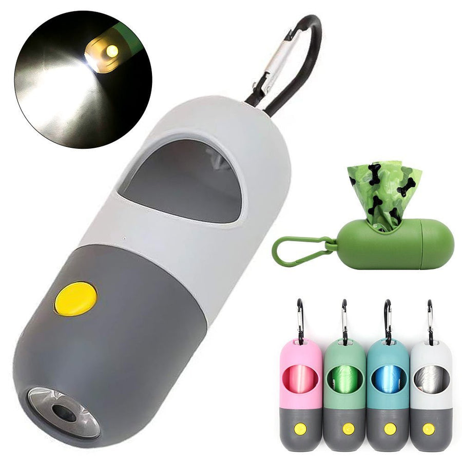 Led Light Pet Waste Bag Dispenser For Dogs Cats Dog Poop Scooper Bags Waste Bags Holder Dispensers Pet Clean Accessories - Tenko Co., Ltd.