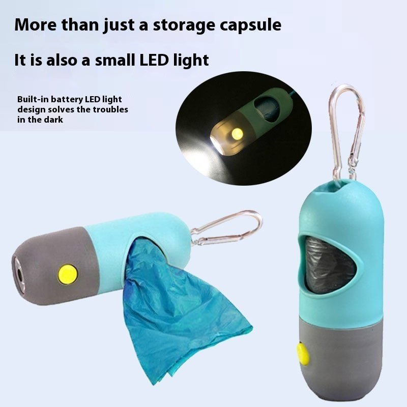 Led Light Pet Waste Bag Dispenser For Dogs Cats Dog Poop Scooper Bags Waste Bags Holder Dispensers Pet Clean Accessories - Tenko Co., Ltd.