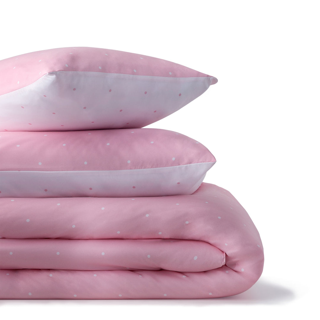 Linenspa Microfiber Designer Comforter - Polka Dot , Cal King, Pink - Tenko Co., Ltd.