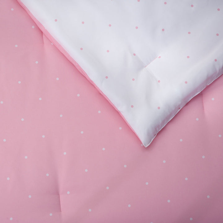 Linenspa Microfiber Designer Comforter - Polka Dot , Cal King, Pink - Tenko Co., Ltd.
