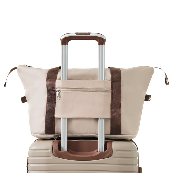 Luggage Sets 3 Piece Carry on Luggage 22x14x9 Airline Approved, Lightweight Hardshell ABS Suitcases with Wheels, 20 inch, Khaki - Tenko Co., Ltd.