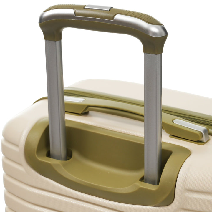 Luggage Sets 3 Piece Carry on Luggage 22x14x9 Airline Approved, Lightweight Hardshell ABS Suitcases with Wheels, 20 inch, White Green - Tenko Co., Ltd.
