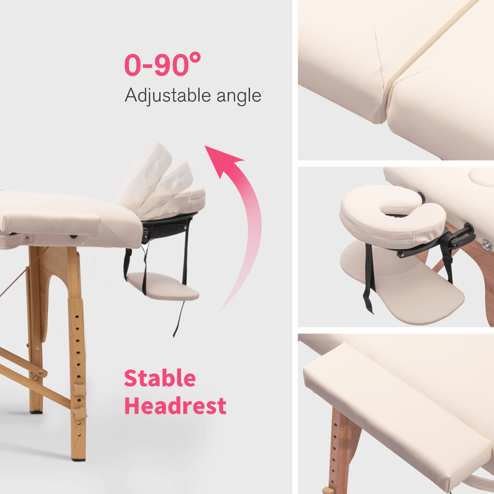 Massage Table Portable Massage Bed Lash Bed with Carrying Case SPA Table Height Adjustable, Salon Bed Face Cradle Bed - Tenko Co., Ltd.