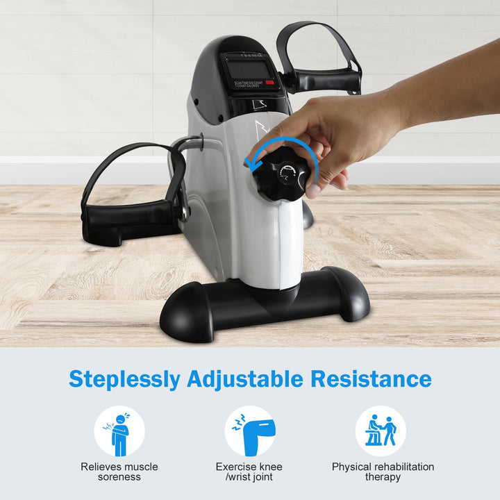 Mini Exercise Bike Rehabilitation training walking machine home rehabilitation maximum weight 120KG with electronic display and instep restraint strap. - Tenko Co., Ltd.