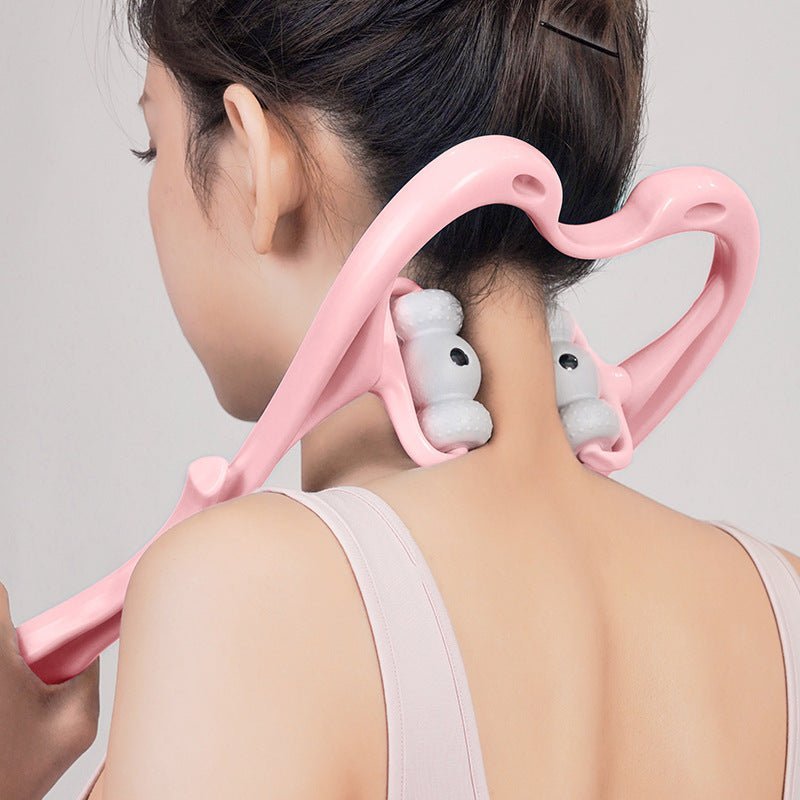 Neck Massager For Pain Relief Deep Tissue 360 Degree Neck Roller With 96 Pressure Point Neckbud Massage Roller For Neck Shoulder Waist Leg Foot Handheld Relaxer Tool - Tenko Co., Ltd.