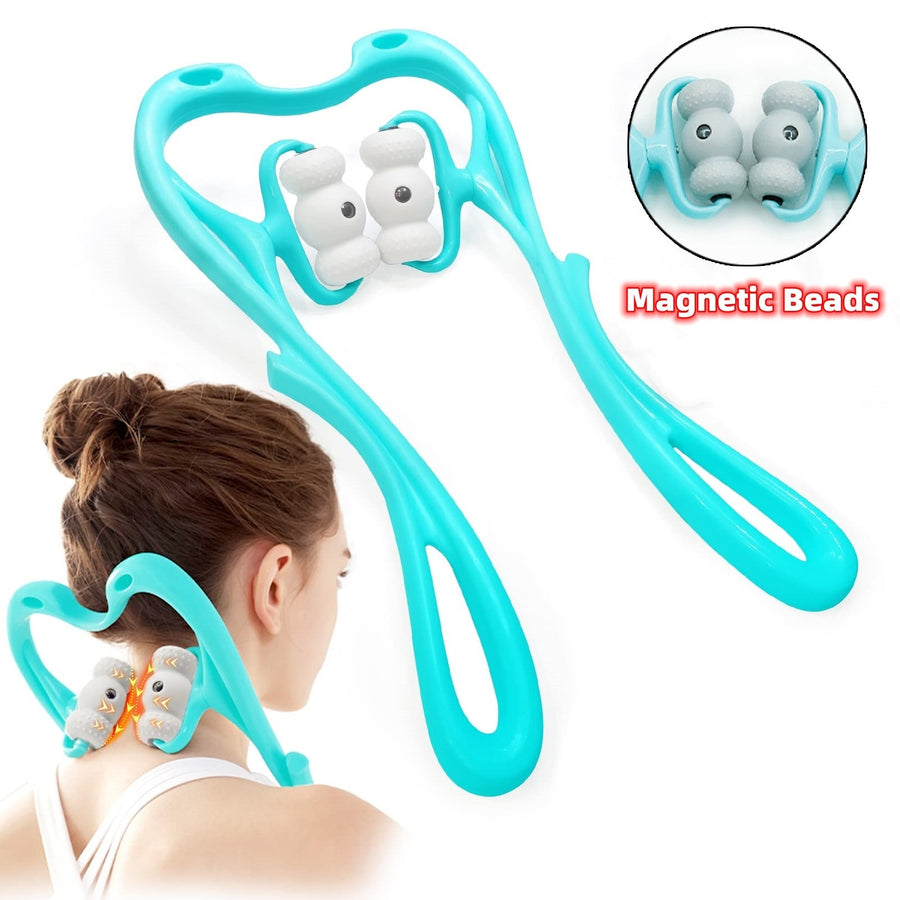 Neck Massager For Pain Relief Deep Tissue 360 Degree Neck Roller With 96 Pressure Point Neckbud Massage Roller For Neck Shoulder Waist Leg Foot Handheld Relaxer Tool - Tenko Co., Ltd.
