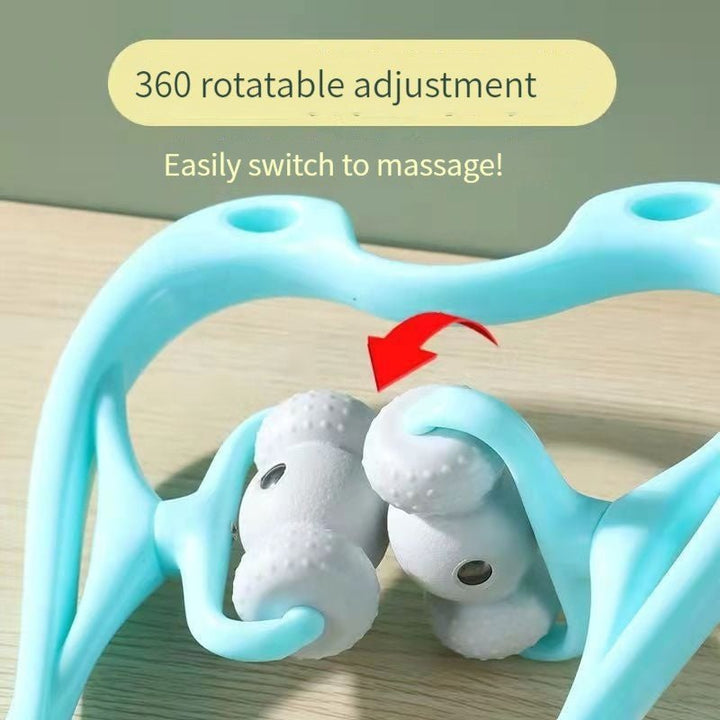 Neck Massager For Pain Relief Deep Tissue 360 Degree Neck Roller With 96 Pressure Point Neckbud Massage Roller For Neck Shoulder Waist Leg Foot Handheld Relaxer Tool - Tenko Co., Ltd.