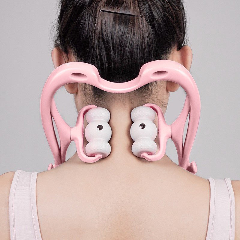 Neck Massager For Pain Relief Deep Tissue 360 Degree Neck Roller With 96 Pressure Point Neckbud Massage Roller For Neck Shoulder Waist Leg Foot Handheld Relaxer Tool - Tenko Co., Ltd.