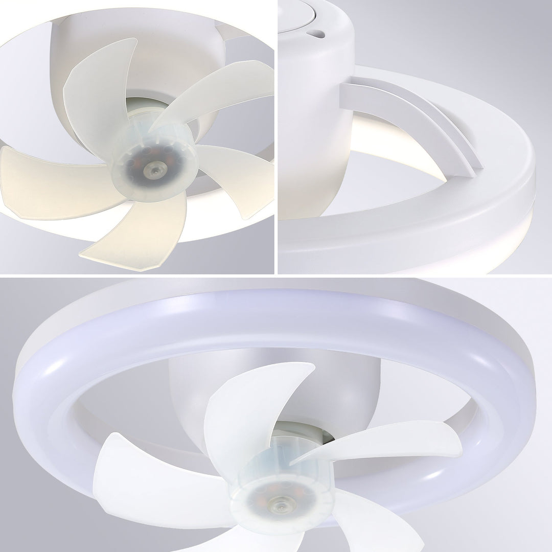 Socket Ceiling Fan with Light and Remote 360° Rotating Ceiling Fan 3 Colors and 3 Wind Speeds - Tenko Co., Ltd.