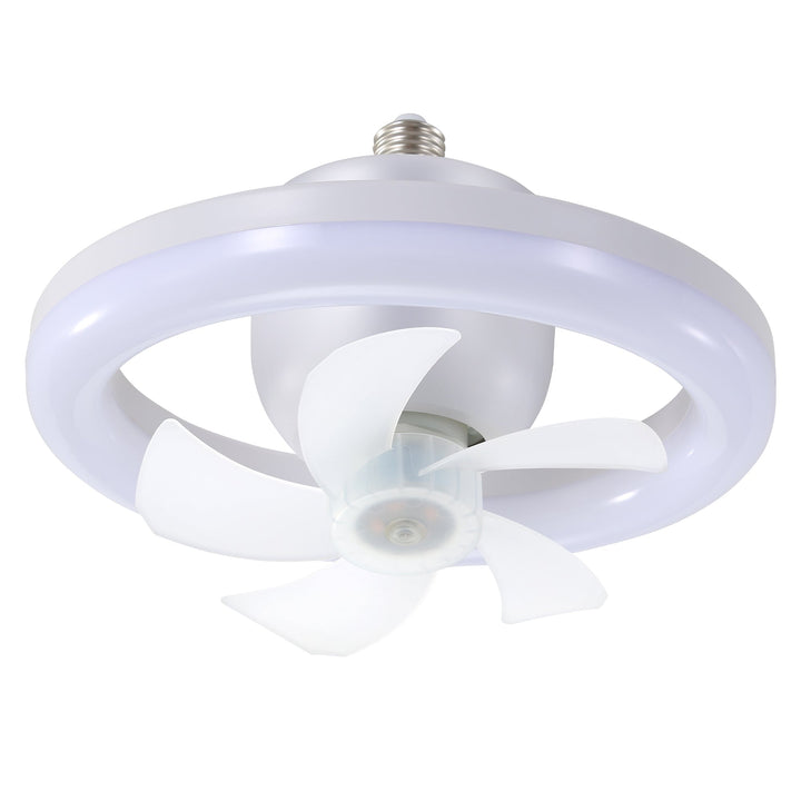Socket Ceiling Fan with Light and Remote 360° Rotating Ceiling Fan 3 Colors and 3 Wind Speeds - Tenko Co., Ltd.