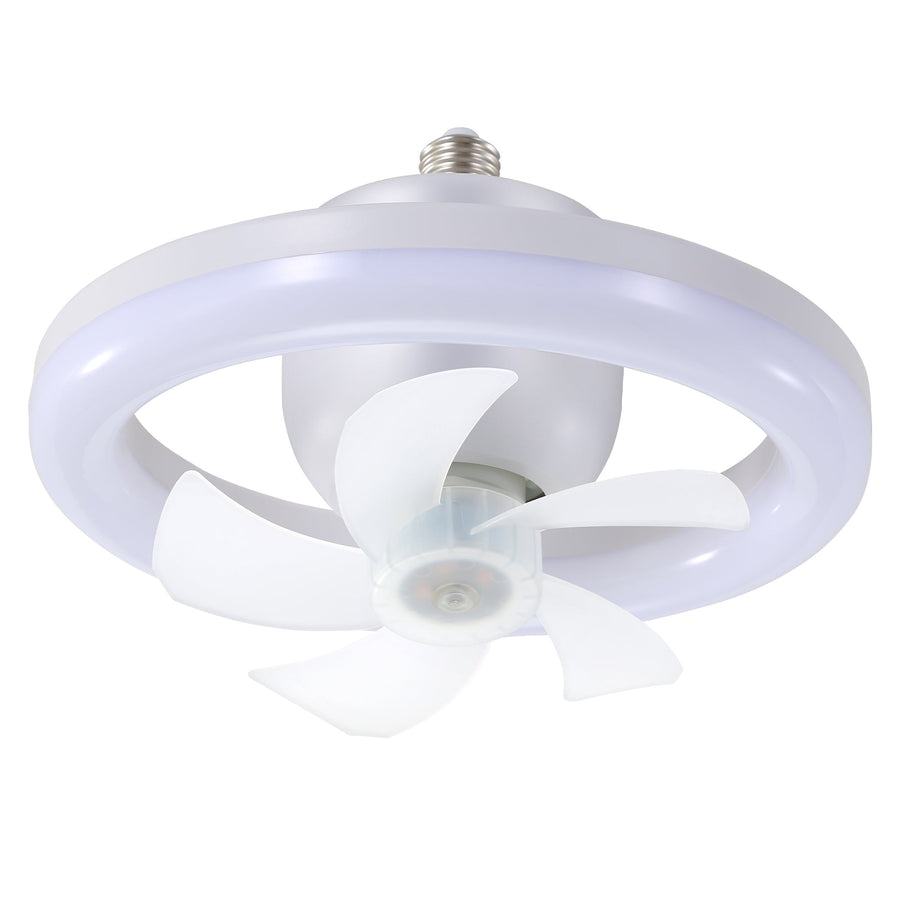 Socket Ceiling Fan with Light and Remote 360° Rotating Ceiling Fan 3 Colors and 3 Wind Speeds - Tenko Co., Ltd.