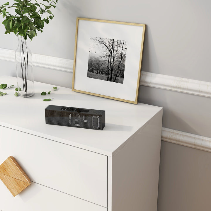 Solid wood special shape square handle design with 4 drawers bedroom furniture dressers - Tenko Co., Ltd.