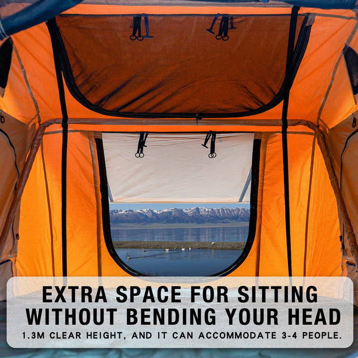 The roof tent with 280TC 2000 waterproof lattice cloth for using as a Camping Necessity A Mobile Home - Tenko Co., Ltd.