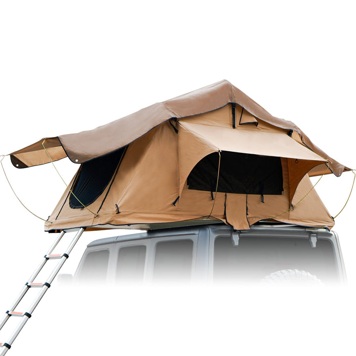 The roof tent with 280TC 2000 waterproof lattice cloth for using as a Camping Necessity A Mobile Home - Tenko Co., Ltd.