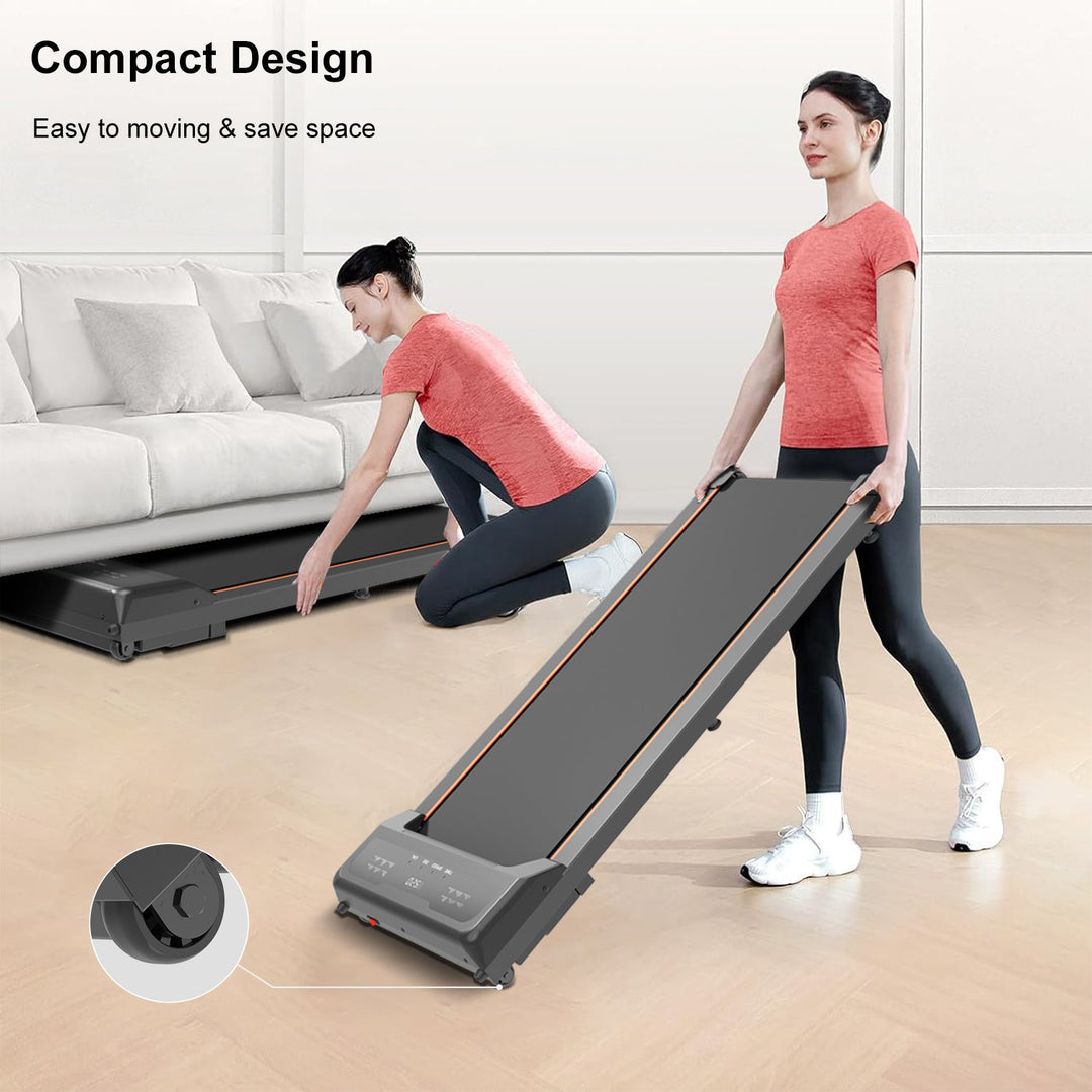 Walking Pad Under Desk Treadmill, LED Display and Remote Control Portable Treadmill for Home and Office, 2.5HP 265LBS - Tenko Co., Ltd.