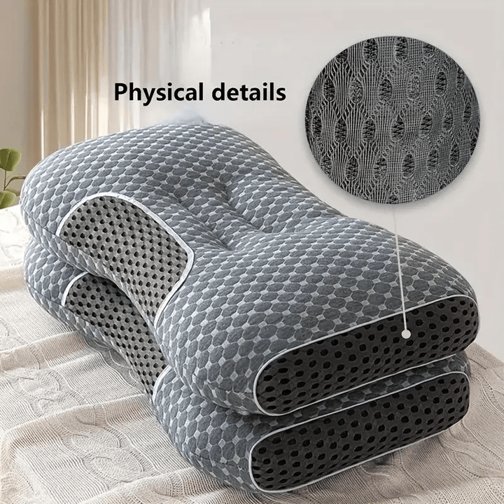 YBZ 3D Knitted Cotton Massage Pillow - grey(1pack) - Tenko Co., Ltd.